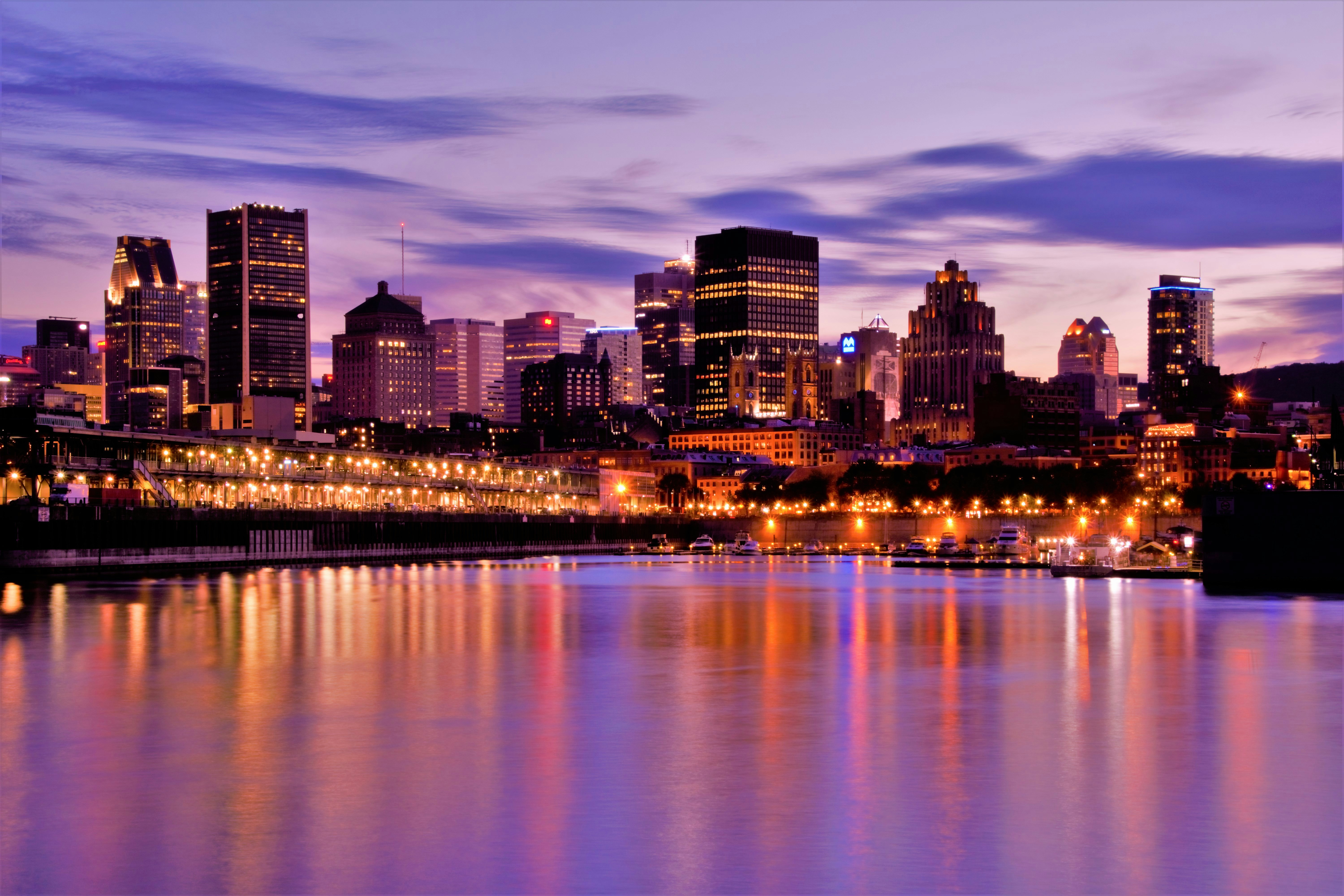 View of Montreal, Quebec, Canada from the St. Lawrence River